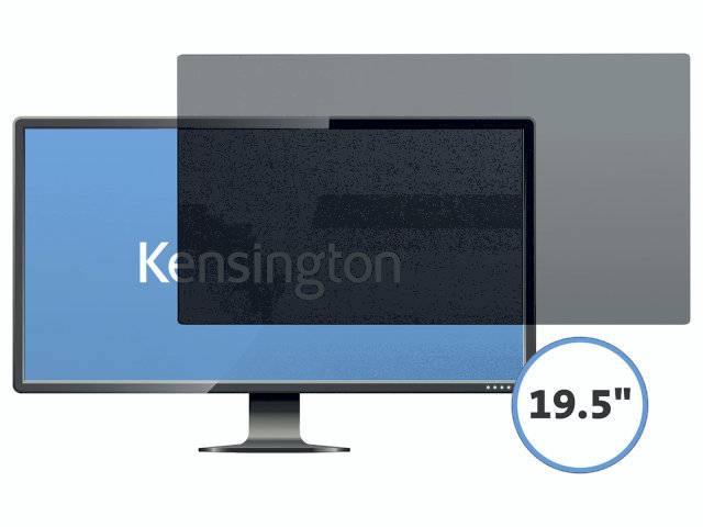 Kensington 19.5" wide 16:9 skærmfilter 2-vejs aftagelig