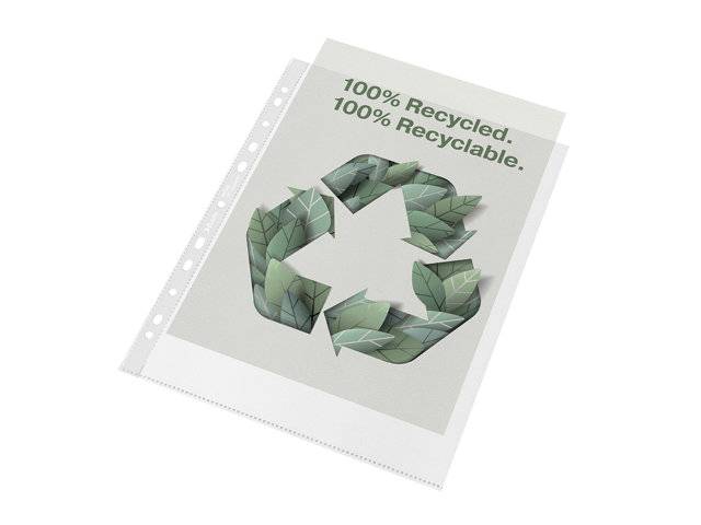 Esselte Recycled plastlomme A4+ 100my med præg