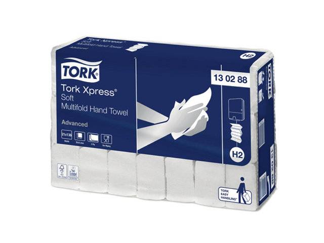 Tork Xpress 130288 Soft Multifold H2 håndklædeark 21x136 ark