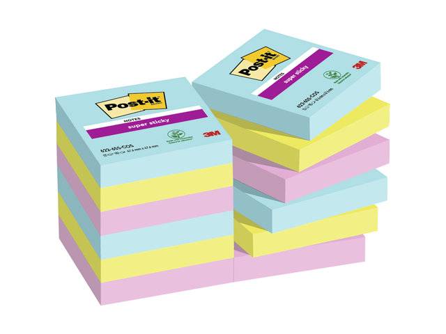 Post-it notes Super Sticky 47,6x47,6mm Cosmic Colour 