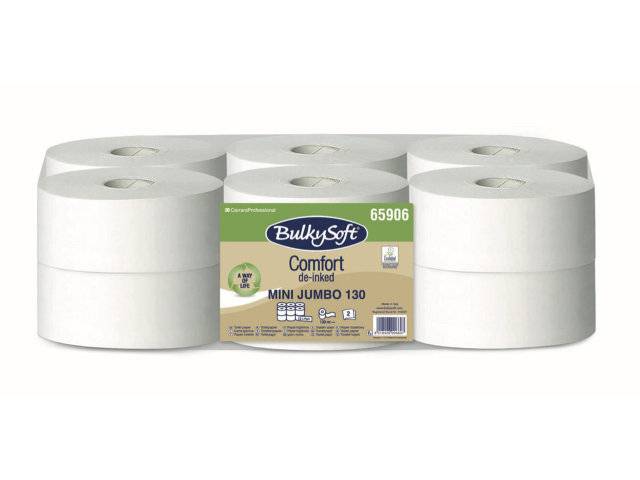 Bulky Soft Comfort Mini Jumbo toiletpapir  2-lag hvid, 40 ruller