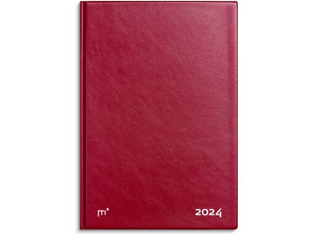 Mayland 2024 City Diplomat ugekalender 16,8x24,5cm vinyl rød 24194010