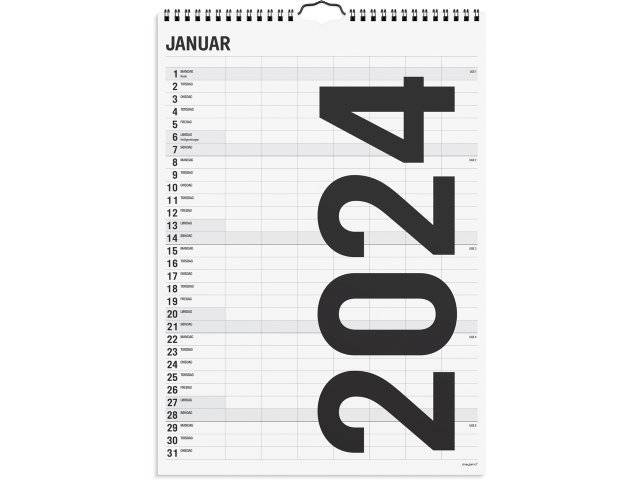 Mayland 2024 Familiekalender A3 med 7 kolonner 24066560