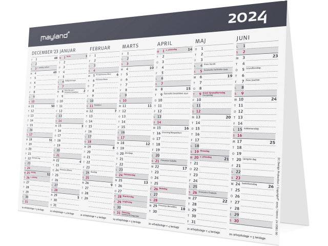 Mayland 2024 Bordkalender A5 Moderne 21x15cm 24058100