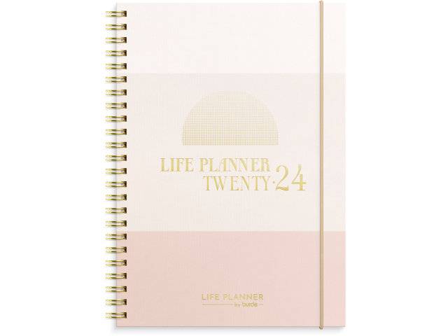 Mayland 2024 Life Planner tværformat 14,8x21cm pink 24227700