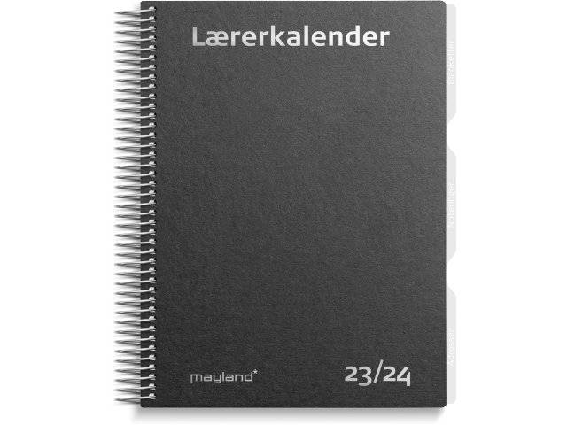 Mayland 2023/24 Lærerkalender A5 uge højformat sort 24813000