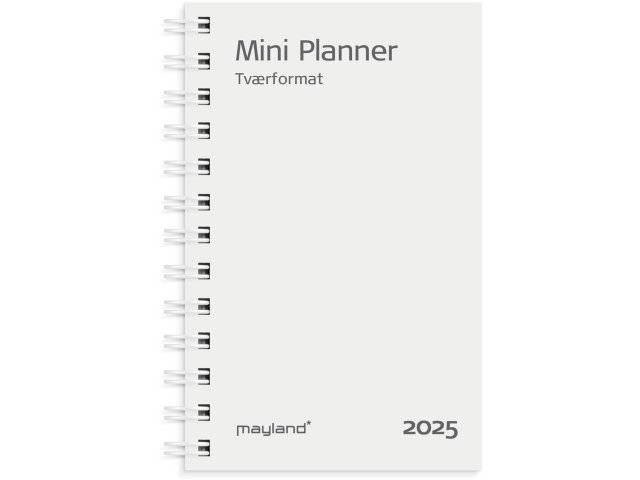 Mayland 2025 Mini Planner REFILL uge 8x12,6cm tværformat 25084800