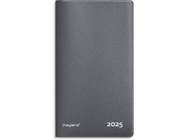 Mayland 2025 Index Planner 8,8x16,6cm PP grå vinyl 25090050