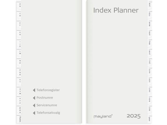 Mayland 2025 Index Planner REFILL 8,8x16,6cm 25095100