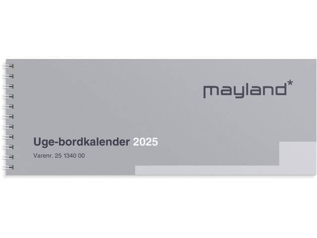 Mayland 2025 bordkalender uge uden stativ 25134000