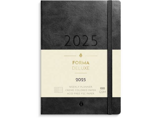 Mayland 2025 ugekalender Forma Deluxe A6 sort 25201400