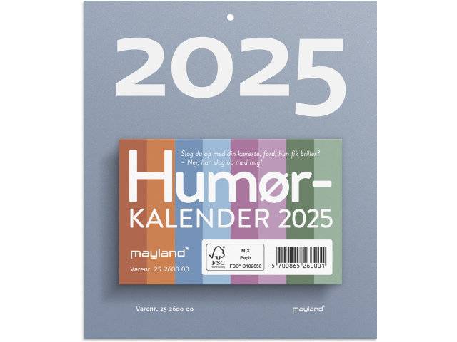 Mayland 2025 afrivningskalender Humør 10,1x6,6cm 25260000