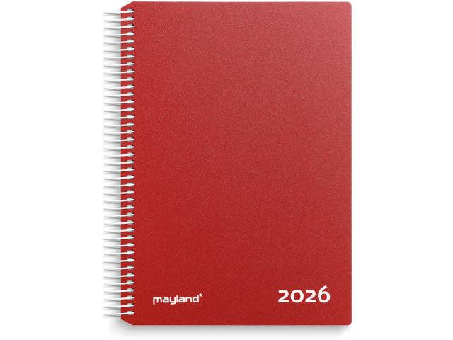 Mayland 2026 timekalender 16,8x23,5cm rød 26218010