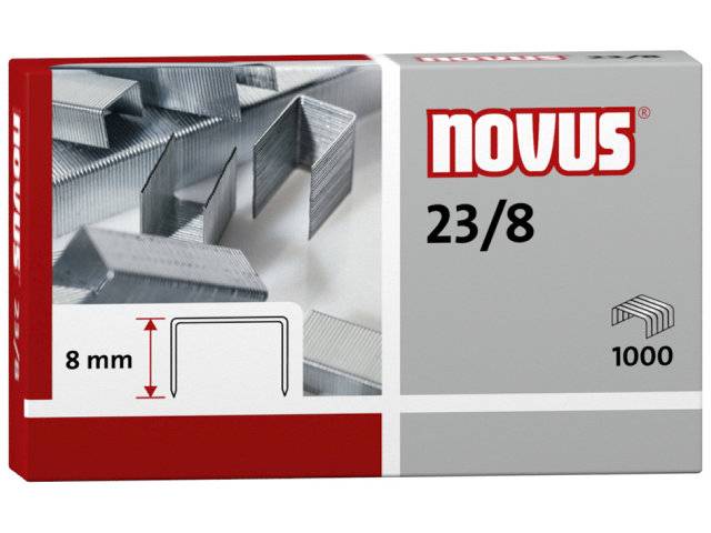 Novus re+new Hæfteklamme 26/8 Super, 1000stk