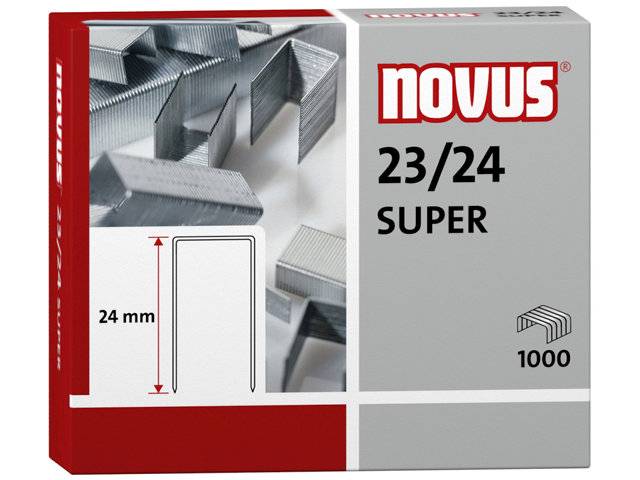 Novus re+new Hæfteklamme 23/24 Super, 1000stk