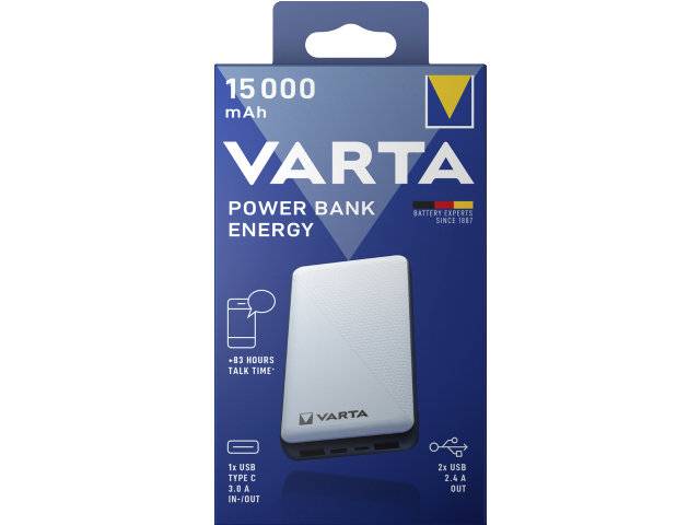 Varta powerbank 15000mAh trådløs