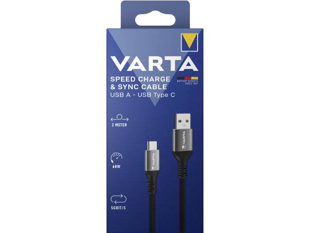 Varta kabel USB A til USB type C