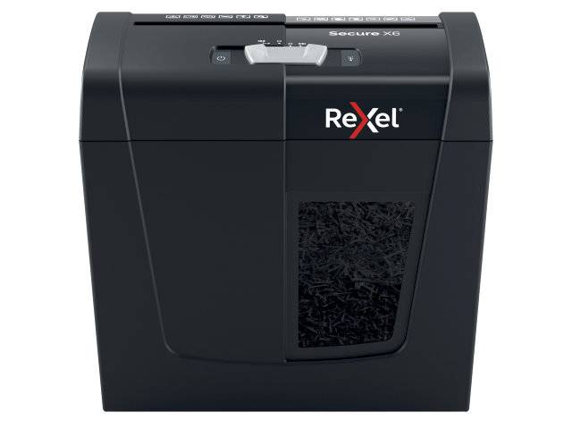 Rexel Secure X6 makuleringsmaskine P4 sort, 6 ark