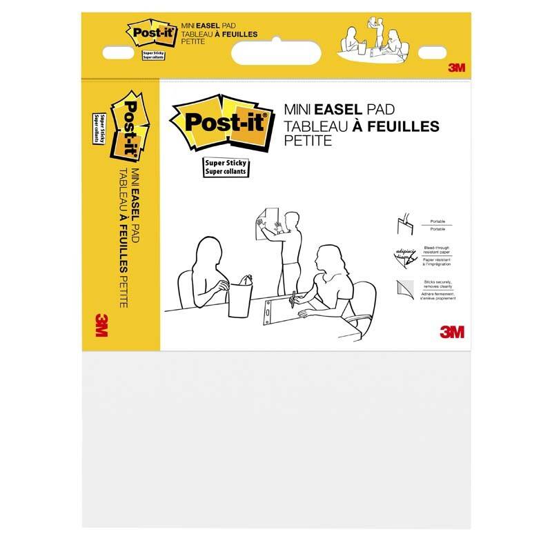 Post-it Super Sticky Meeting chart Mini 457x381mm hvid