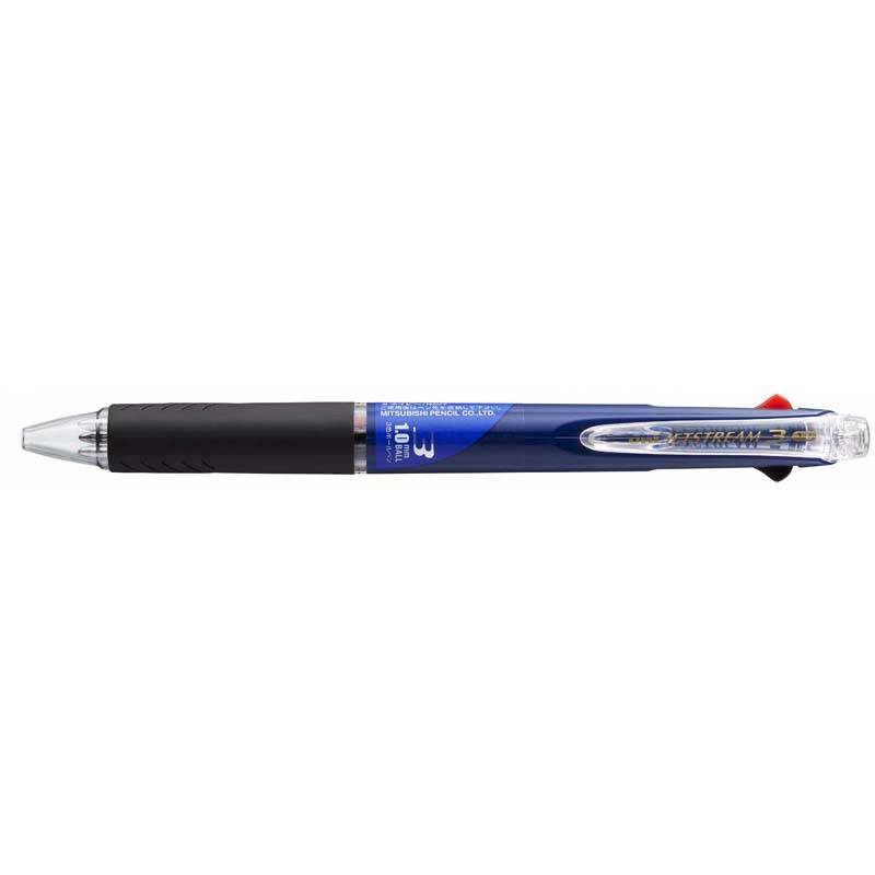 Uni-ball Jetstream multipen med 3 farver sort, rød og blå