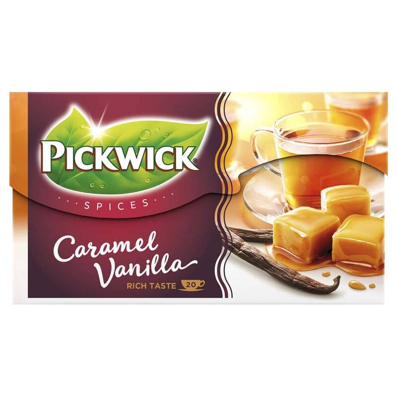 Pickwick Spices Caramel Vanilla te, 20 breve
