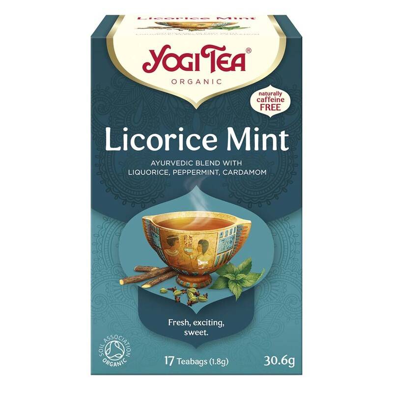 BKI Yogi Licorice Mint te, æske med 17 breve