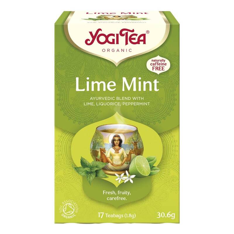 BKI Yogi Lime Mint te, æske med 17 breve