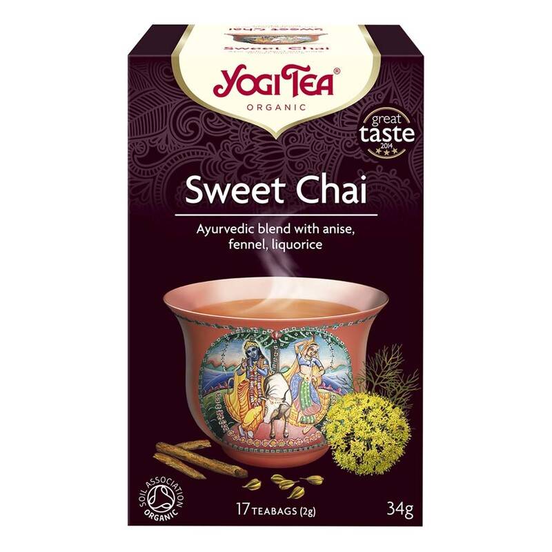 BKI Yogi Sweet Chai te, æske med 17 breve