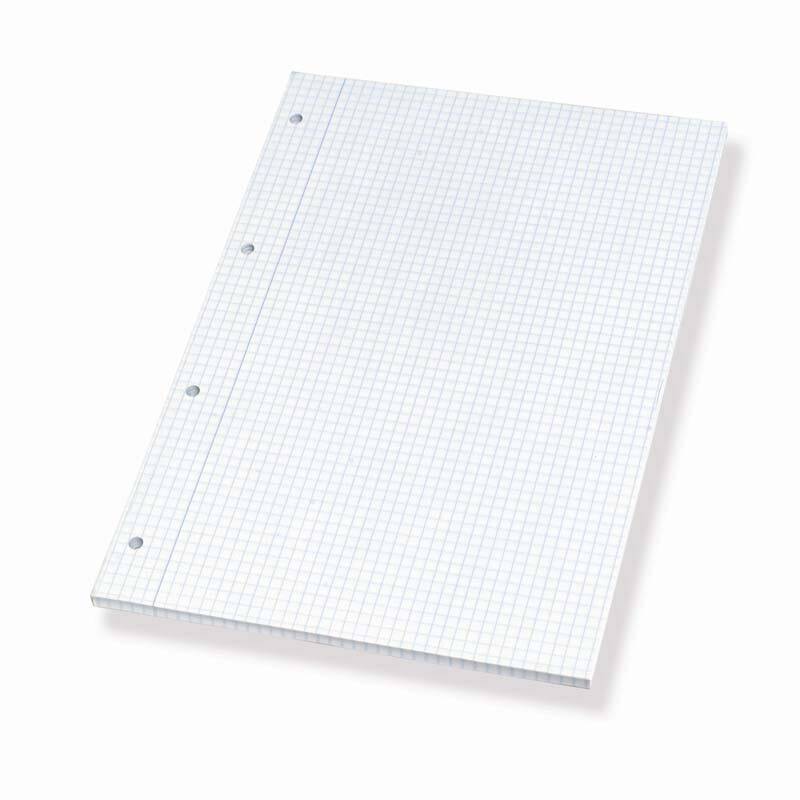 Bantex standardblok A4 med 4 huller sidelimet kvadreret