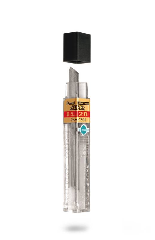 Pentel miner 0,5mm 2B, etui a 12 stk