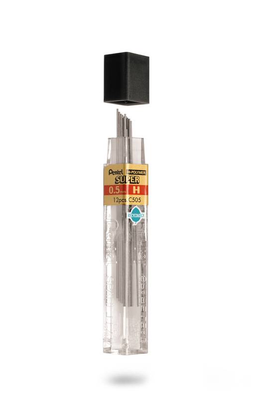 Pentel miner 0,5mm H, etui a 12 stk