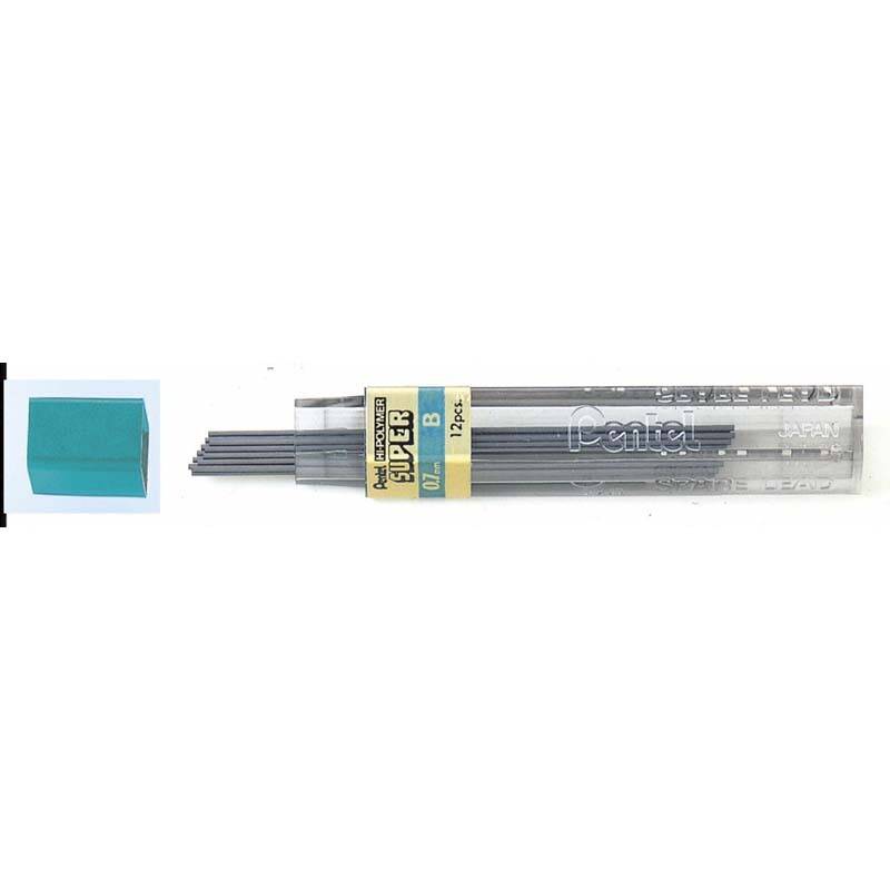 Pentel miner 0,7mm B, etui a 12 stk