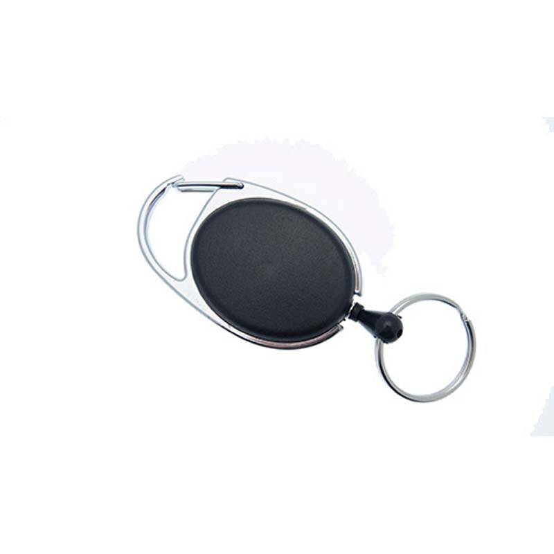 Office Yo-Yo nøglesnor med krog og wire sort