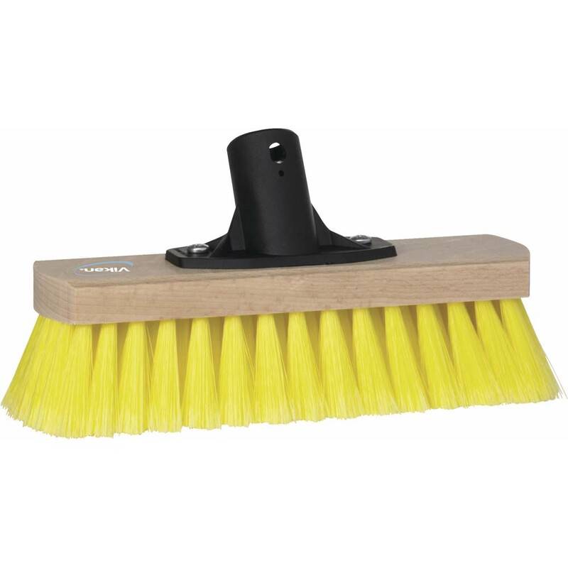 Vikan kalkbørste FSC med socket og medium børstehår 24cm