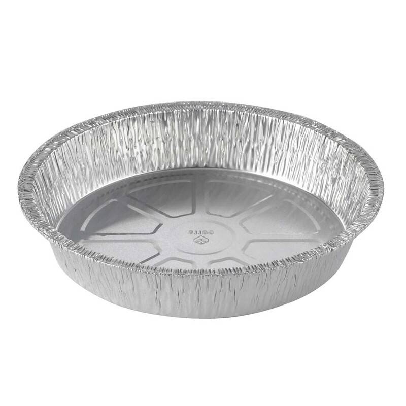 Aluminiumsform rund 1100ml Ø214 x 40mm sølv