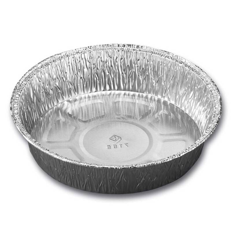 Aluminiumsform rund med høj kant 512ml Ø158 x 34mm sort-sølv