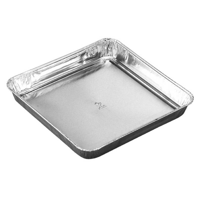 Aluminiumsform firkantet 706ml 191 x 191 x 23mm sølv