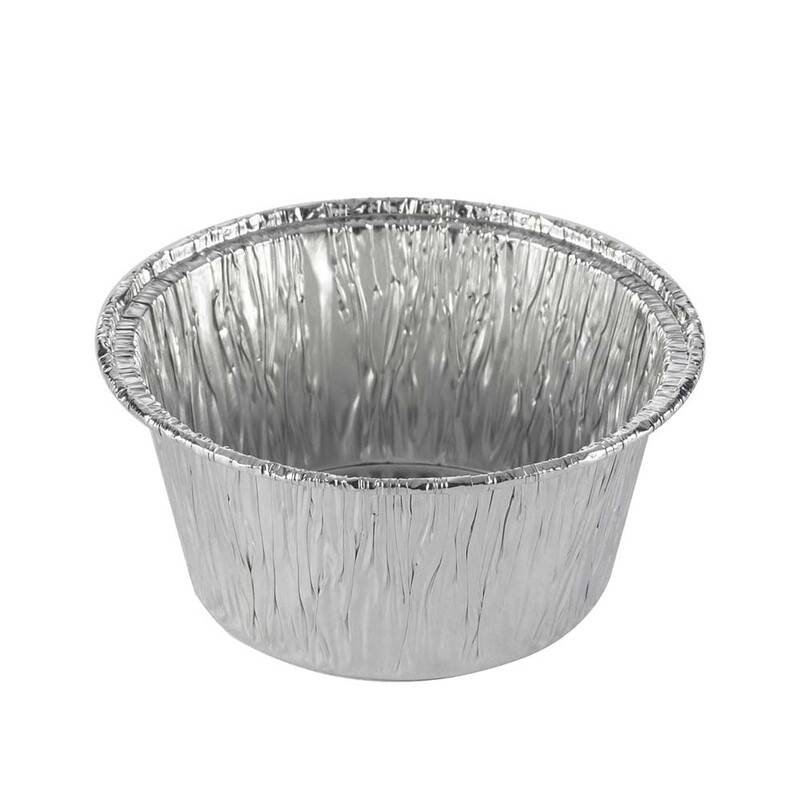 Aluminiumsform rund 106ml Ø80 x 35mm sølv