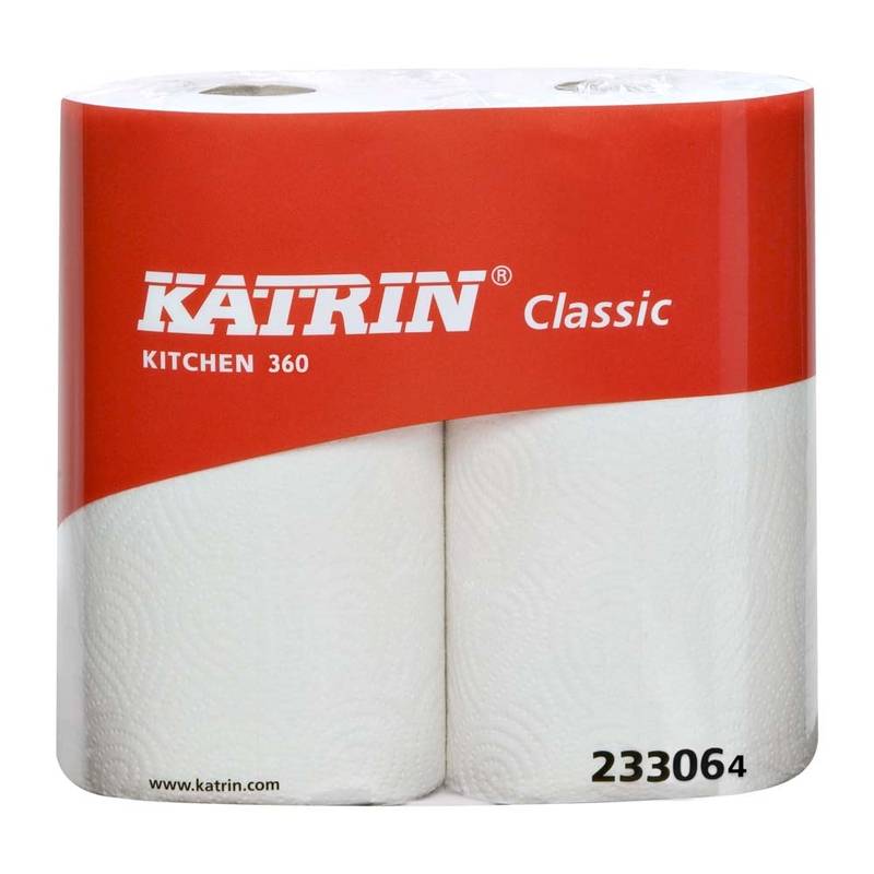 Katrin Classic 360 k&oslash;kkenrulle 1-lags 2467 hvid, 12 ruller