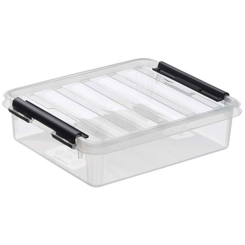 Plastikkasse Smart Store 1 liter 21x17x6cm med låg klar