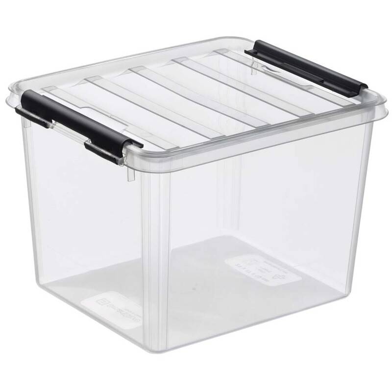 Plastikkasse Smart Store 3 liter 21x17x15cm med låg klar
