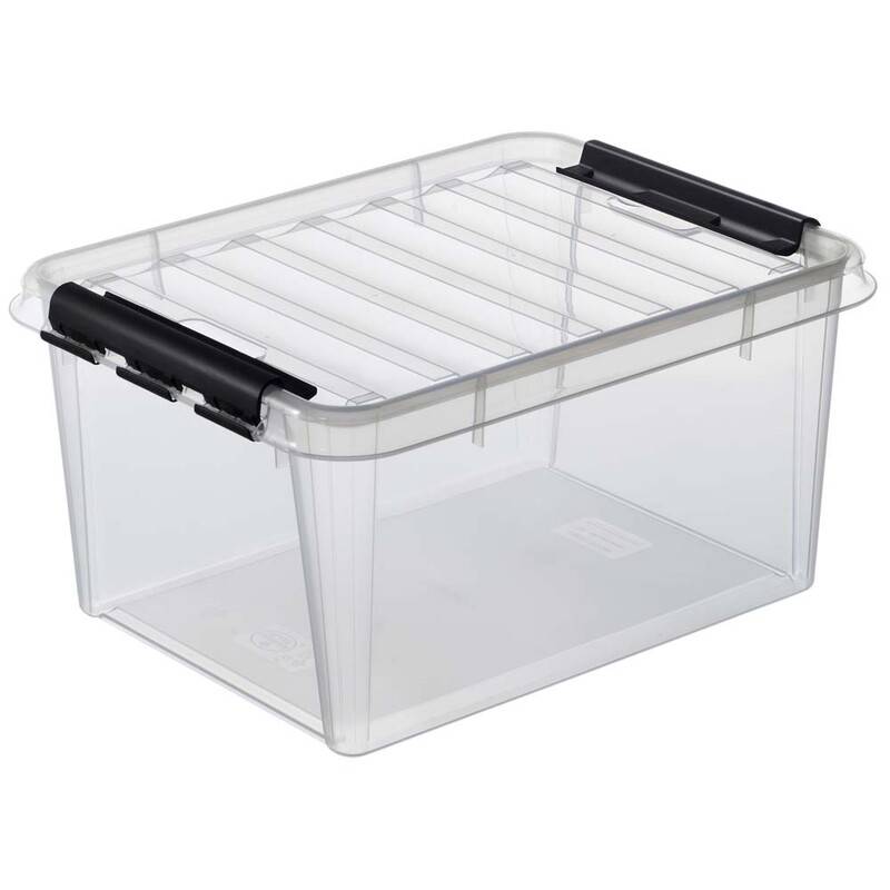 Plastikkasse Smart Store 15 liter 40x30x19cm med låg klar