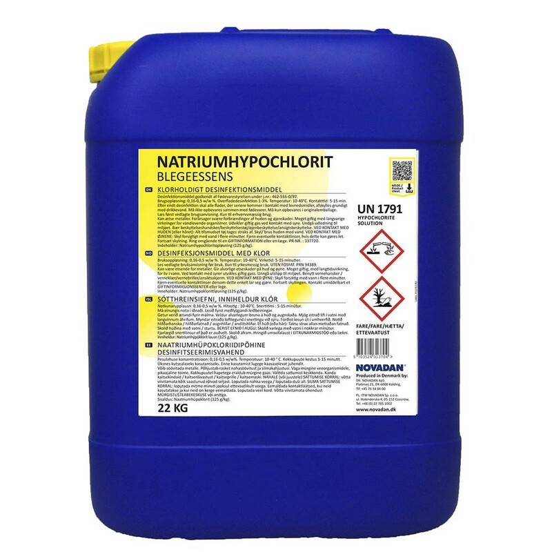 Novadan desinfektion Natriumhypochlorit 22kg