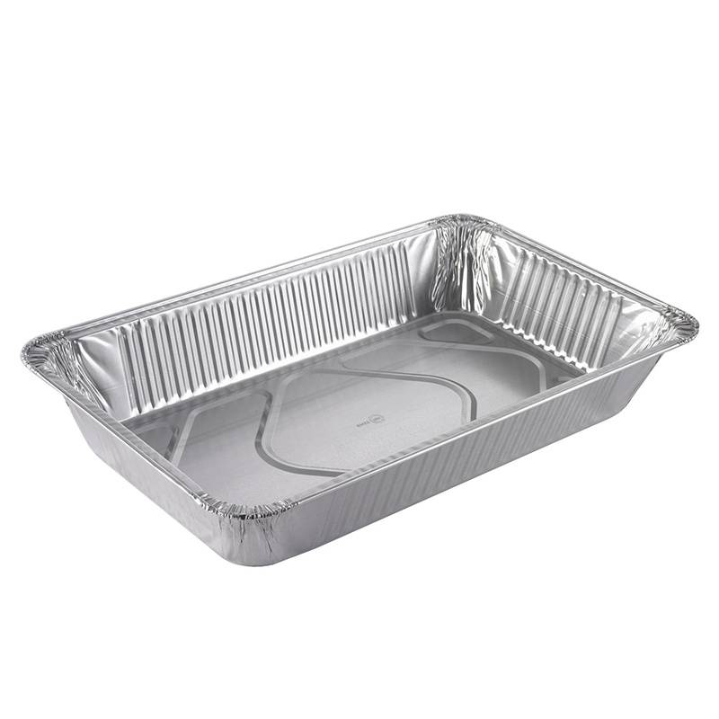 Gastro aluminiumsbakke 1/1 GN høj 527 x 325 x 81mm 10244ml sølv