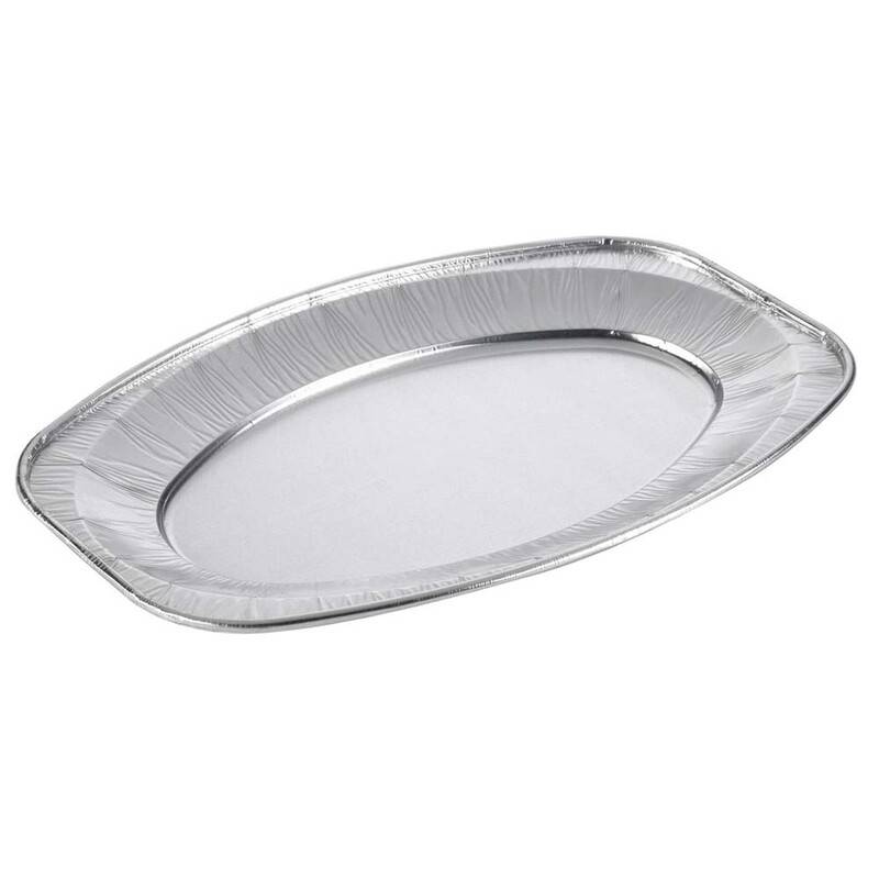 Cateringfad oval mellem 43x29x2,5cm glat