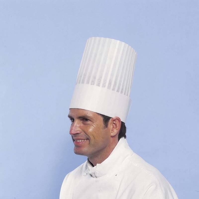 Le Grand Chef kokkehuer Non-woven 25cm hvid