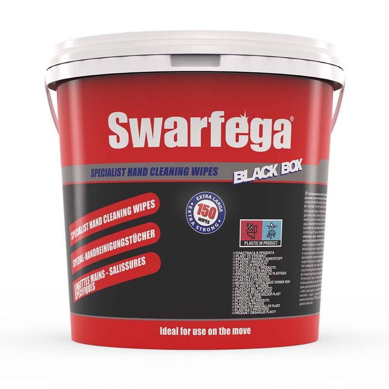 Swarfega Black Box håndrenseservietter, 150 stk