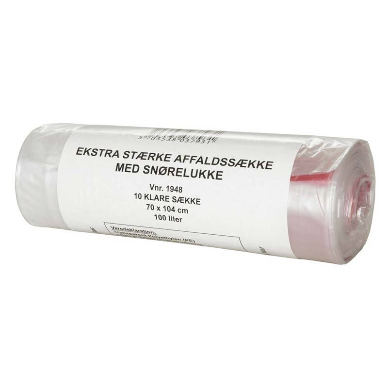 Plastiksæk LLDPE 720x1040mm Super 30my 100 liter