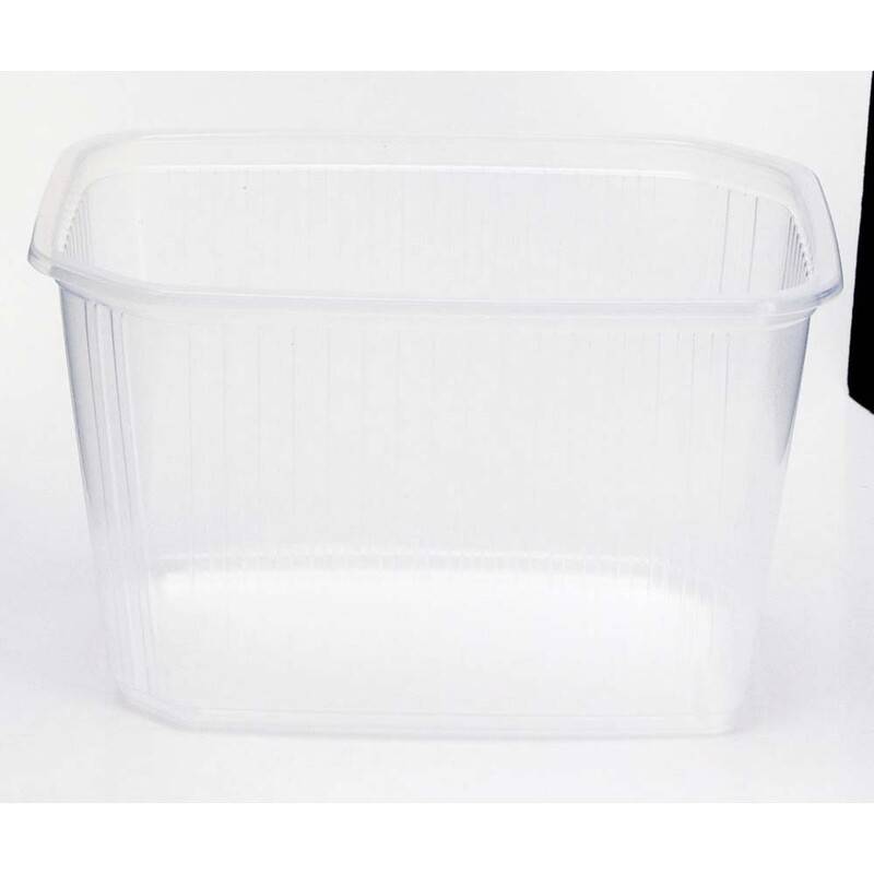 Duni Fixpack plastbakke firkantet PP 750ml klar, 500 stk