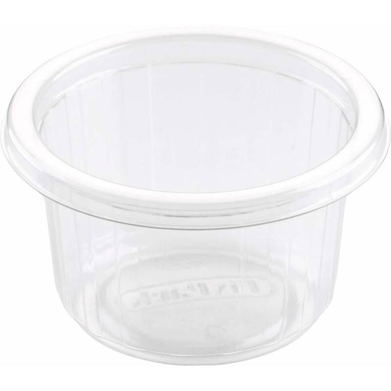 Duni Fixpack plastbakke rund APET 110ml klar, 1000 stk
